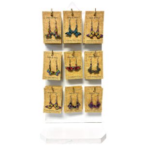 72pc Butterfly Acrylic Dangle Earrings Display