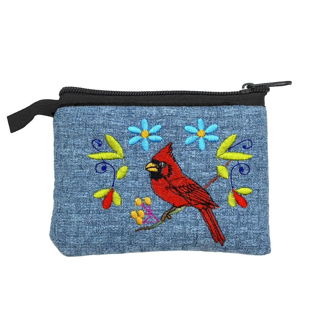 Embroidered Cardinal Ecuadorian Coin Purse - Image 4
