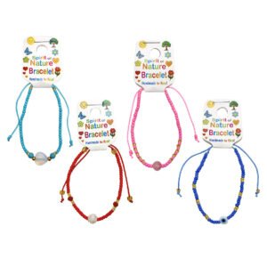 Kids Assorted Beaded Pull Tie Bracelet