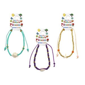 Kids Sea Life Beaded Pull Tie Bracelet