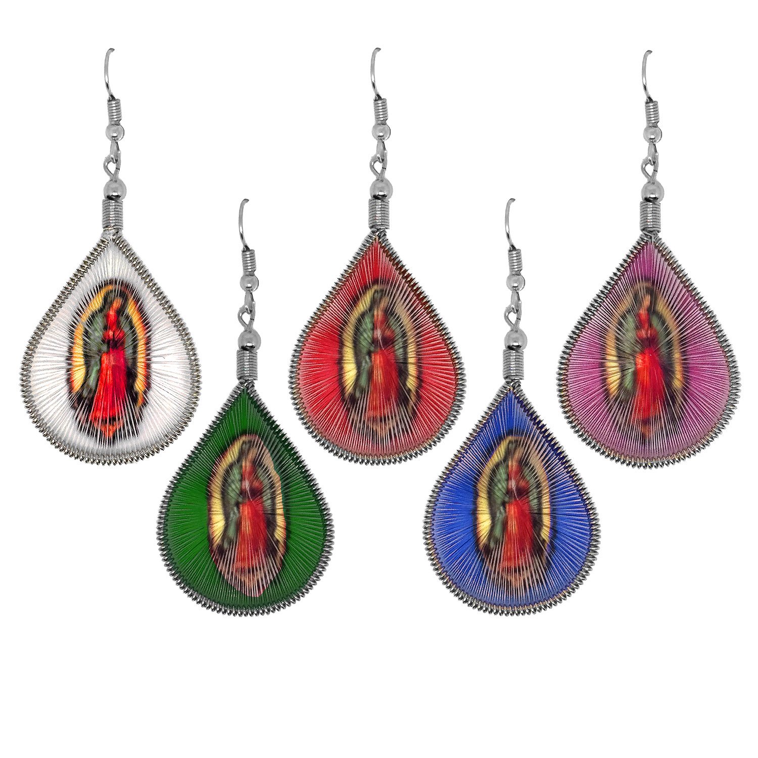 Guadalupe Teardrop Thread Earrings