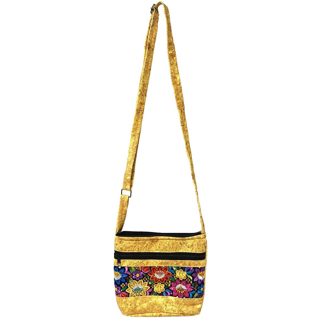 Floral Embroidered Square "Maxi" Bag - Image 2