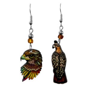 Hawk Acrylic Dangle Earrings