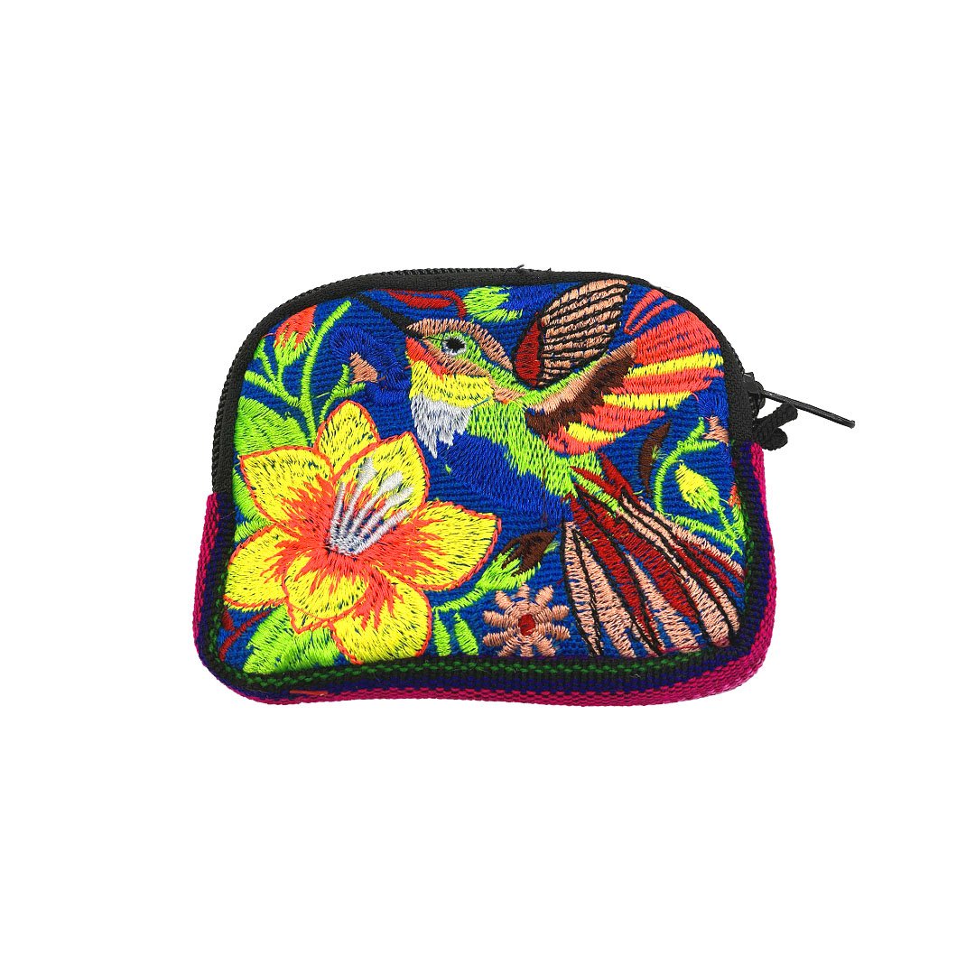 Embroidered Hummingbird Coin Purse - Image 5