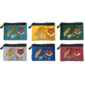 Embroidered Zoo Animal Ecuadorian Coin Purse